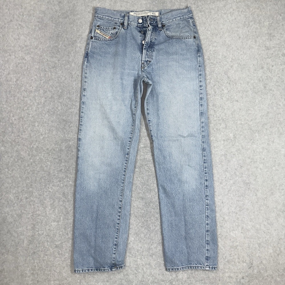 Vintage Diesel Cheyenne Jeans Men 30x32 Light Blue Straight Leg Made Italy Y2K